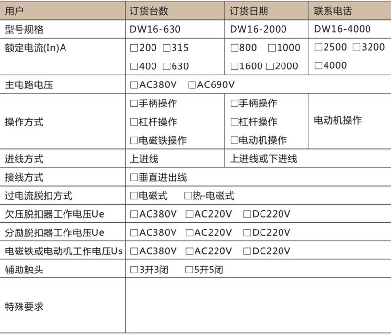 DW16万能式断路器-上海人民电器开关厂集团有限公司