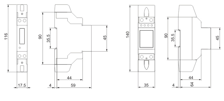 DDS5588U导轨式（1P）<br>&nbsp; 单相电子式电能表-上海人民电器开关厂集团有限公司