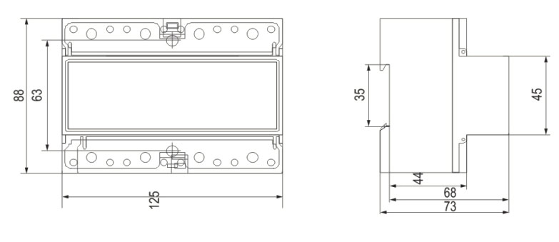 DDS5588U导轨式（7P）<br>&nbsp; 单相电子式电能表-上海人民电器开关厂集团有限公司