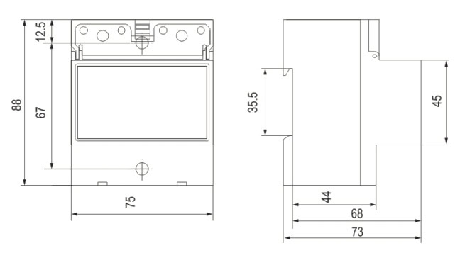 DDS5588导轨式2P单相电子式电能表-上海人民电器开关厂集团有限公司