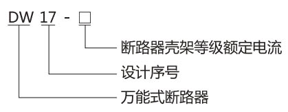 DW17万能式断路器-上海人民电器开关厂集团有限公司