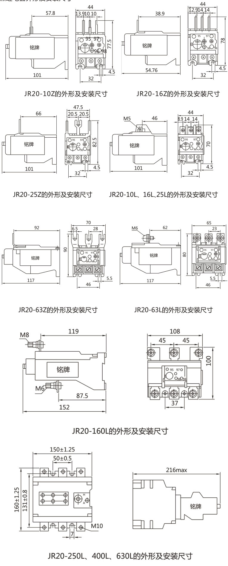 JR20热过载继电器-上海人民电器开关厂集团有限公司
